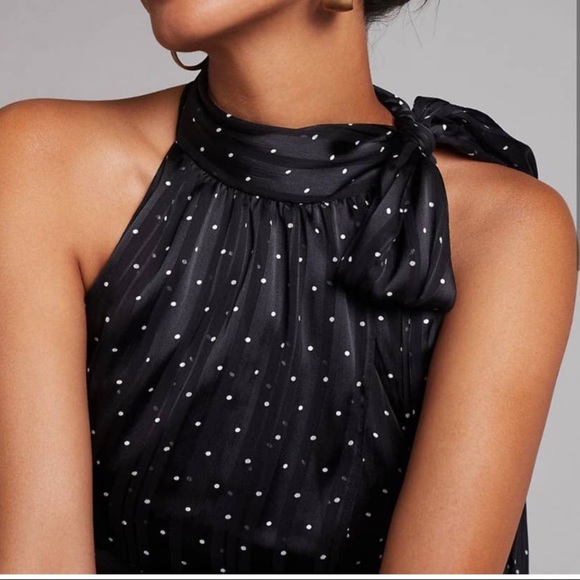 Anthropologie Sachin & Babi Polka Dot Halter Midi Dress NWT - Picture 2 of 15